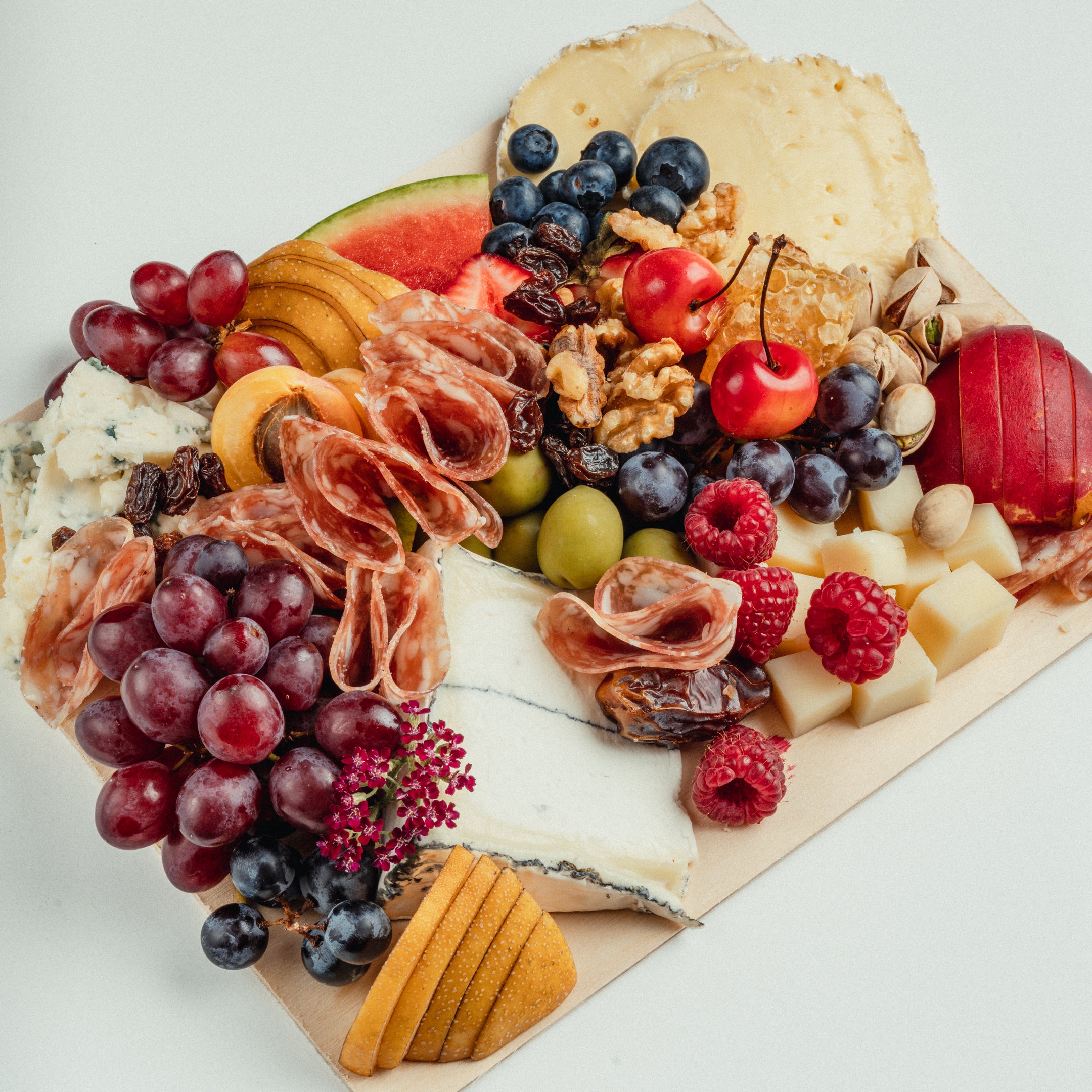The Gather & Graze — Meat & Cheese Board (Serves 6–8)